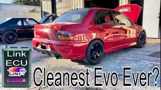 This Evo RS might be the cleanest built Evo I’ve ever tuned Full standalone ECU [upl. by Yesak722]