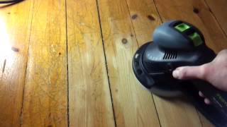 Slipa golv med Festool Rotex RO150 [upl. by Aenat69]