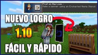 👉CREA UN ESTANDARTE CON UNA MANZANA ENCANTADA LOGRO FÁCIL MINECRAFT Pe [upl. by Ddej]