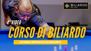 4°VIDEO  CORSO DI BILIARDO  Dare effetto alla palla da biliardo 4 tipi di effetto difesa [upl. by Dowd632]