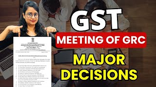 GST Meeting of GRC  Problems in GST amp Solutions Provided [upl. by Slrahc]