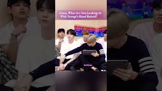 Jimin What Are You Looking At With Yoongis Hand Raised🦋yoonmin minyoongi [upl. by Ronel]