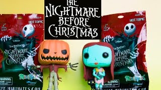 Nightmare Before Christmas Minimates Blind Bag Toys amp Funko POP Review [upl. by Altman]