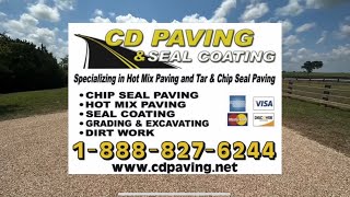 Chip Seal Driveway in Granbury TX By CD PAVING amp SEAL COATING wwwcdpavingnet [upl. by Blanchard]