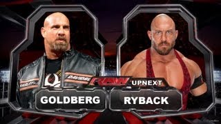 WWE Raw Goldberg Vs Ryback Full Match HD [upl. by Patsis]