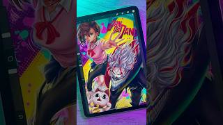 Dandadan🛸Drawing process dandadan dandadananime fanart procreate shorts digitalart [upl. by Asiulana]