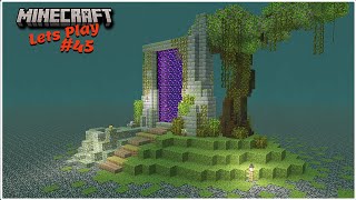 Nether portal design  Minecraft Lets Play [upl. by Leahcimnaj]