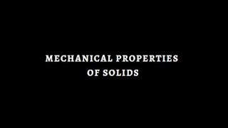 Mechanics Properties of Solids  Gayathri  SNS Academy  SNS Institutions [upl. by Ynahirb]