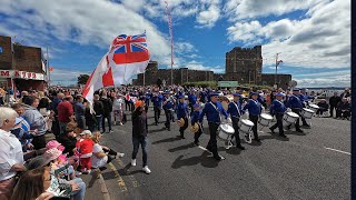 CARRICKFERGUS 12TH 2024 FULL OUTWARD PARADE [upl. by Redmond]