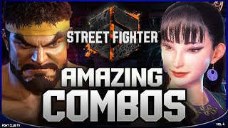 Amazing COMBOS • Vol 4 ➤ Street Fighter 6 4K [upl. by Nomyar]