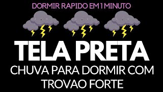 Som de Chuva para Dormir Profundamente e Relaxar ⚡ Barulho de Chuva Forte e Trovões [upl. by Nodnek]