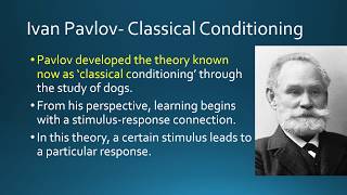 SPSC Lecturer Theories of Learning  Behaviorism Pavlov Thorndike Watson and Skinner [upl. by Edroi49]