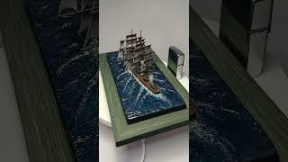 The little Cutty Sark ship model and diorama i made 😉 shorts youtubeshorts scalemodel diorama [upl. by Adriene]