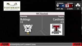 Treynor vs Riverside  Varsity Baseball [upl. by Calica405]