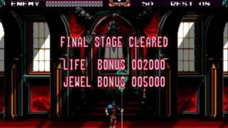 Castlevania Bloodlines Stage 6  The Castle Proserpina  Expert Difficulty  Part 22  Ending [upl. by Tjader]