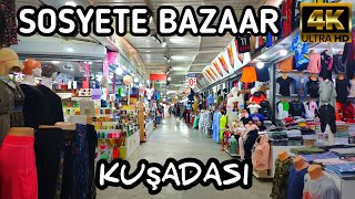 KUŞADASI SOSYETE BAZAAR  May 2023  4k UHD 60fps  Walking Tour  Wanderlust Feet Vlog [upl. by Randall591]