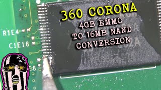 Xbox 360 Emmcs are DYING Corona 4gb to 16mb nand conversion guide [upl. by Anicart]