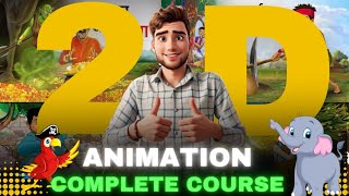 2D Animation Complete Course For Beginners 2024  Phone Pr Cartoon Banao Ab animation [upl. by Nevur]