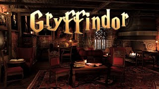 Study In Gryffindor Common Room✨HP Asmr Ambience  Magic Spells Page Turning Crackling Fire amp More [upl. by Bergess502]