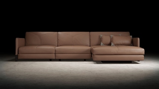 Lafayette Sofa in Leather by Modloft MD804 [upl. by Huesman]