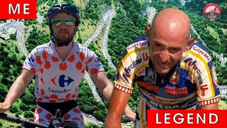 I TRIED TO BEAT MARCO PANTANIS Alpe dHuez RECORD on an EBIKE  Tour de France [upl. by Anaicilef760]