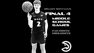 Brady Bowman  Highlights from the last 4 games of middle school basketball [upl. by Anirpas]