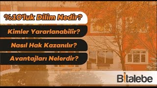 Üniversitelerdeki \u0010luk Dilim Nedir Nasıl İşler Kimleri Kapsar [upl. by Nysila322]