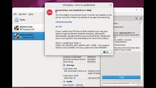 Install virtualbox in ubuntu 2204 and fixing kernel driver not installed EFI secure boot enabled [upl. by Wehttam]