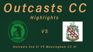 Outcasts 2nd XI vs Top of the log Messingham away [upl. by Peednas]