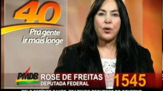 ROSE DE FREITAS CAMPANHA 2010wmv [upl. by Enaillil]