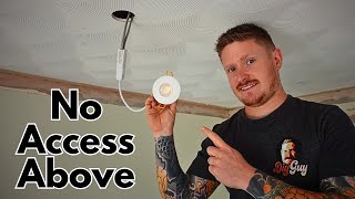 How to Install Downlights With No Access Above  It is Possible [upl. by Vedi619]