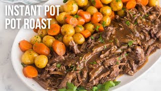 The BEST Instant Pot Pot Roast fabulous gravy and no mushy vegetables  The Recipe Rebel [upl. by Donell]