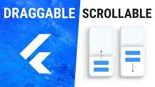 Flutter DraggableScrollable Widget [upl. by Sudderth279]