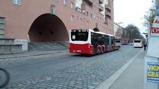 Bus 10A 11A 38A 39A 400 in Heiligenstadt Wien [upl. by Abijah]