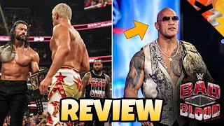 THE ROCK regresa  REVIEW Wwe BAD BLOOD 2024 [upl. by Roselin331]