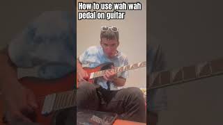 How to use the wah wah pedal on your guitar by guitarist Blake Joseph on Jackson guitar [upl. by Attehcram]