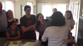 My family finding out twin reveal [upl. by Eentirb]