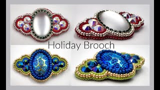 Holiday Brooch Jewelry Making Off the Beaded Path [upl. by Eustache424]