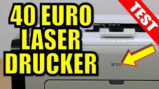 Billig drucken  Der Laserdrucker Ricoh SP 211 im Test 2018 [upl. by Htidra]