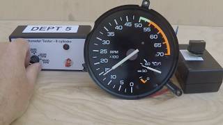 198589 Camaro V8 55k Redline Tachometer testing [upl. by Yvi856]