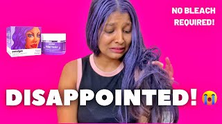 I tried the TEMPORARY HAIR COLOR from Paradyes Purple Hair at home No Bleach [upl. by Sharia]