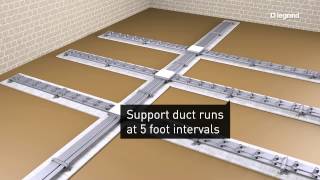 Wiremold How to Install Walkerduct Underfloor Ducts [upl. by Notsirb]