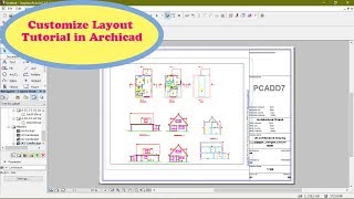 Archicad Begineer Tutorial  Landscape Layout A1 Size with Entire plan in Custom Template [upl. by Acysej]