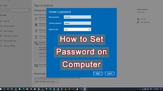 how to put password on laptop [upl. by Ajam272]