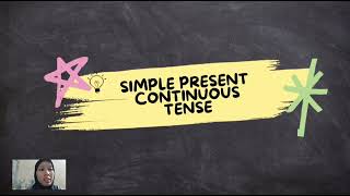 Simple Present Continuous Tense [upl. by Maye]