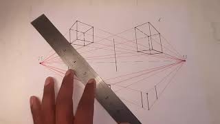 Cubos en perspectiva con dos puntos de fuga [upl. by Chap]