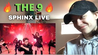 FIRE PERFORMANCE  FIRST REACTION to THE9 SPHINX live version [upl. by Akinehc312]