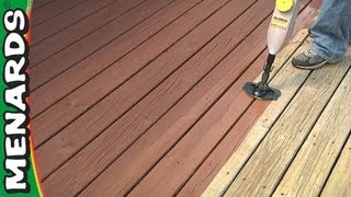 How To Refinish A Deck  Menards [upl. by Shaddock]