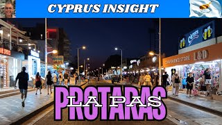 Protaras Cyprus Strip Walk  Meeting Viewers in La Pas [upl. by Laerdna]