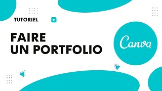 Comment faire un portfolio sur Canva [upl. by Ised]